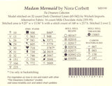 Mirabilia - Madam Mermaid cross stitch pattern and Embellishment pack, MD-199, MD-199E