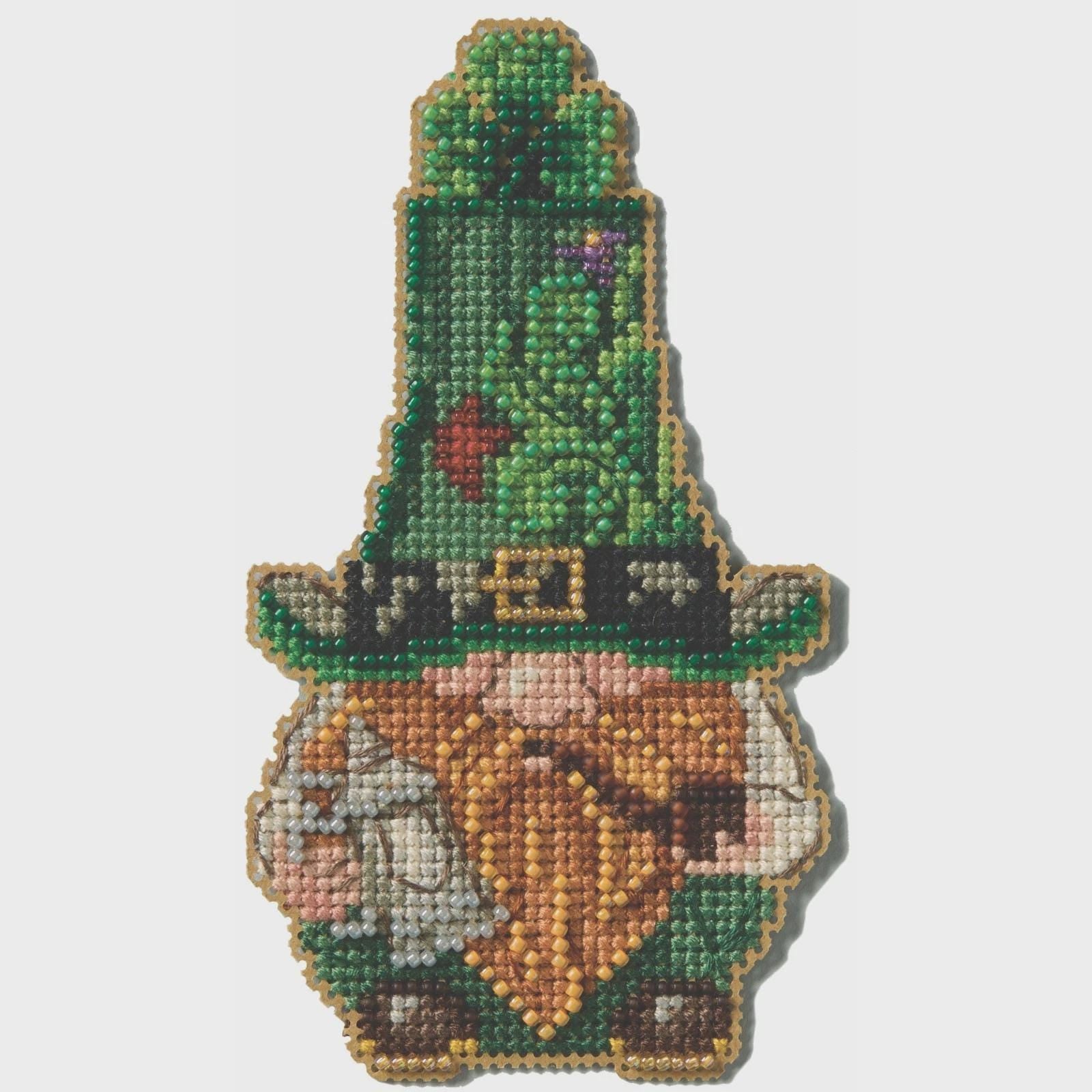 Bead embroidery set DIY, Leprechaun with Stein (2025), Mill Hill JS20-2512