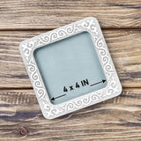 Plastic Embroidery Hoop with Magnetic Holders, silver pattern: 4"x4" Mill Hill Compatible
