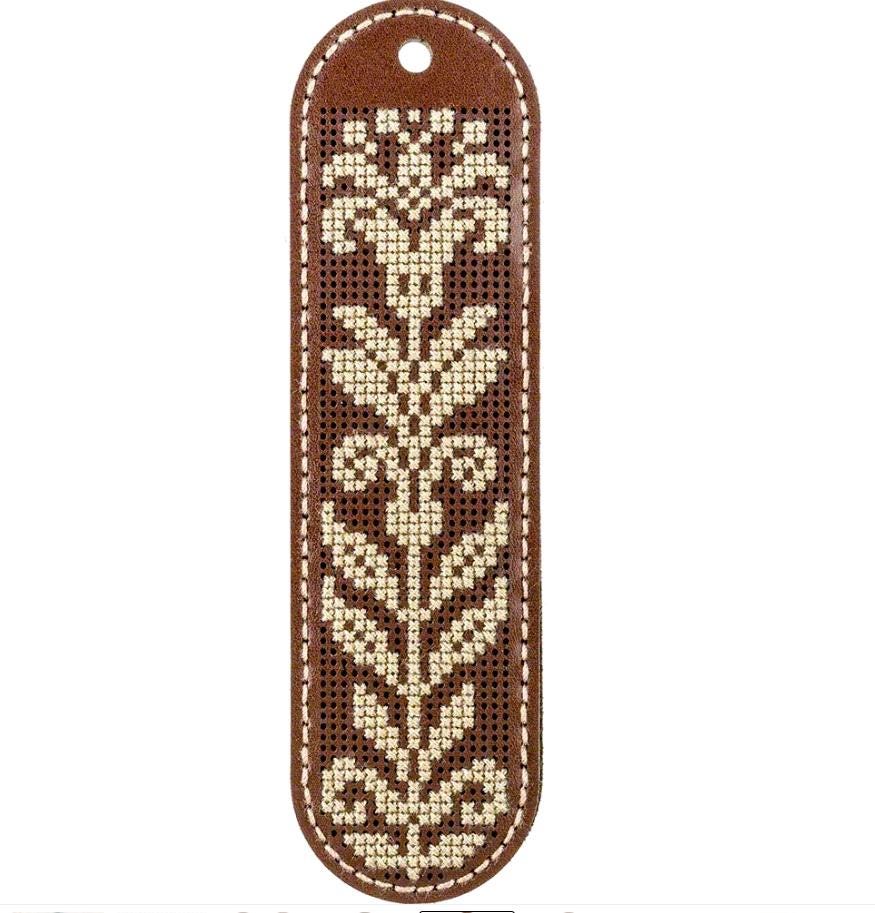 DIY Faux Leather Scissor Case Kit: Embroidery flower Pattern