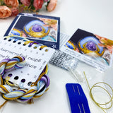 Amethyst treasure - Easter egg Cross Stitch Kit: Beads & Threads on Plastic Base