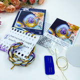 Amethyst treasure - Easter egg Cross Stitch Kit: Beads & Threads on Plastic Base