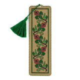 Bookmark set Craft cardboard embroidery kit "Wreath"