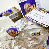 Cross Stitch kit Honey magic, threads, beads and decorative crystals.