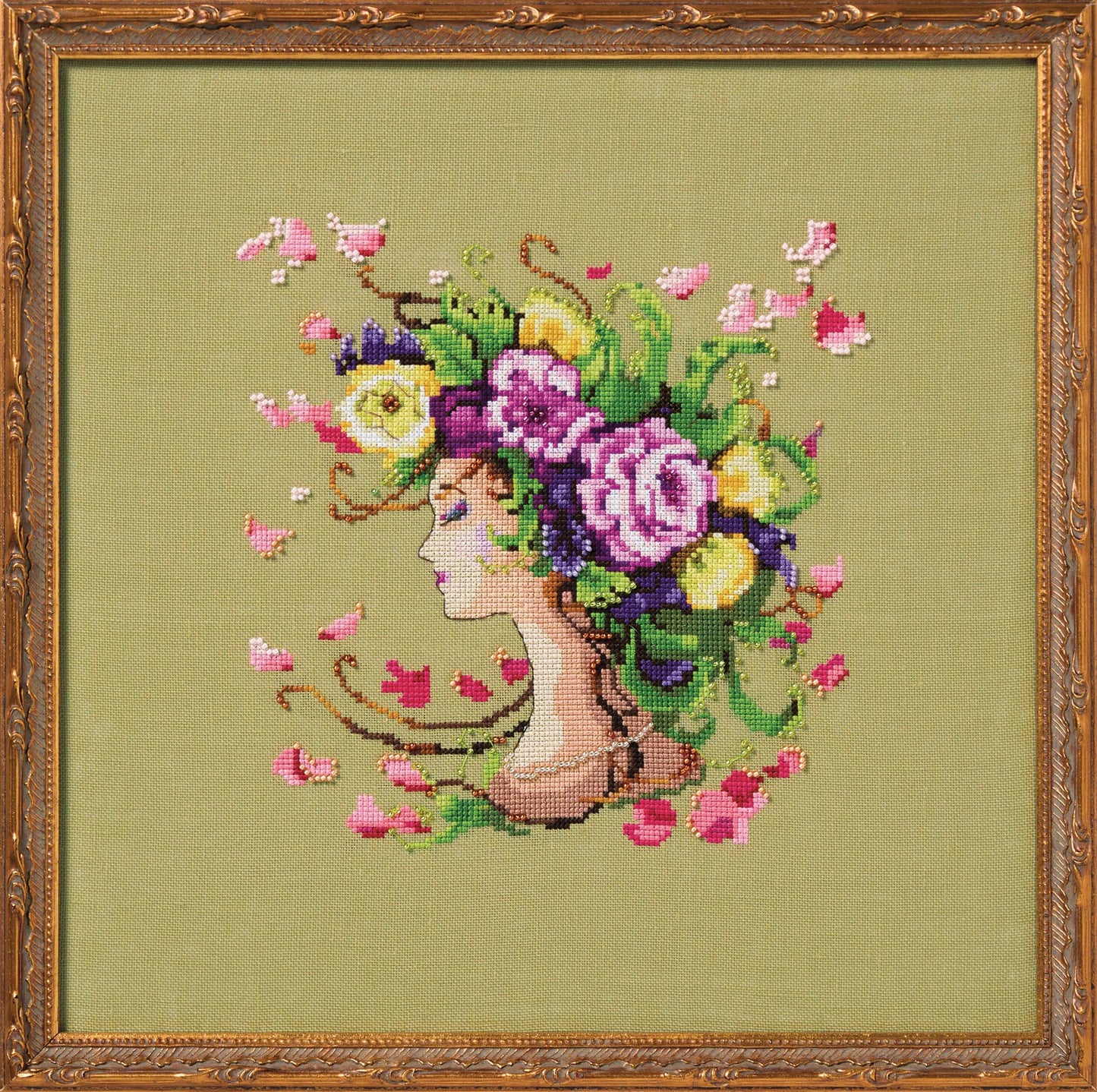 Mirabilia - Pretty to Think So cross stitch pattern and Embellishment pack, MD-195, MD-195E