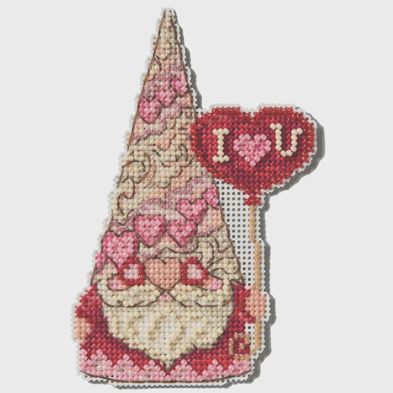 Gnome with Heart Bead Embroidery Kit: Jim Shore Mill Hill (2025)