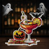 Cross Stitch Kit on plastic base: Bat Eye Cocktail