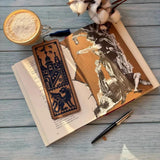 Bookmark set Craft cardboard embroidery kit "Castle Guardian"