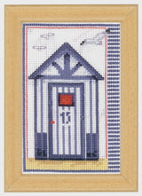 Cross Stitch  Kit, Cabin Beach Vervaco, 8.2"x5.9" (21x15cm), PN-0144662