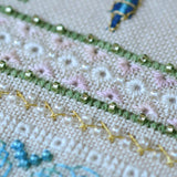Dragonfly Cross Stitch Sampler Kit: Tela Artis Hand-Dyed DMC, Evenweave Fabric