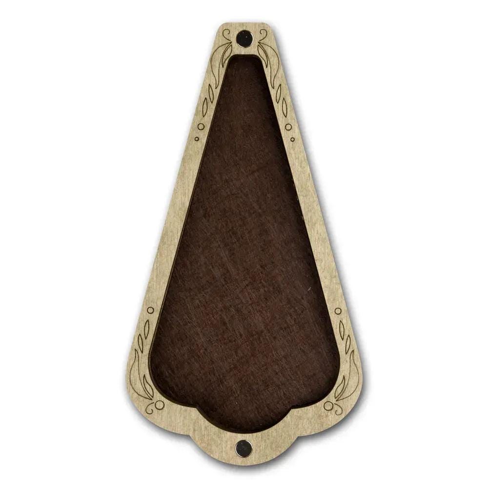 Organizer plywood for scissors with magnetic lid, 2.6"x4.7" IN, ZB-192