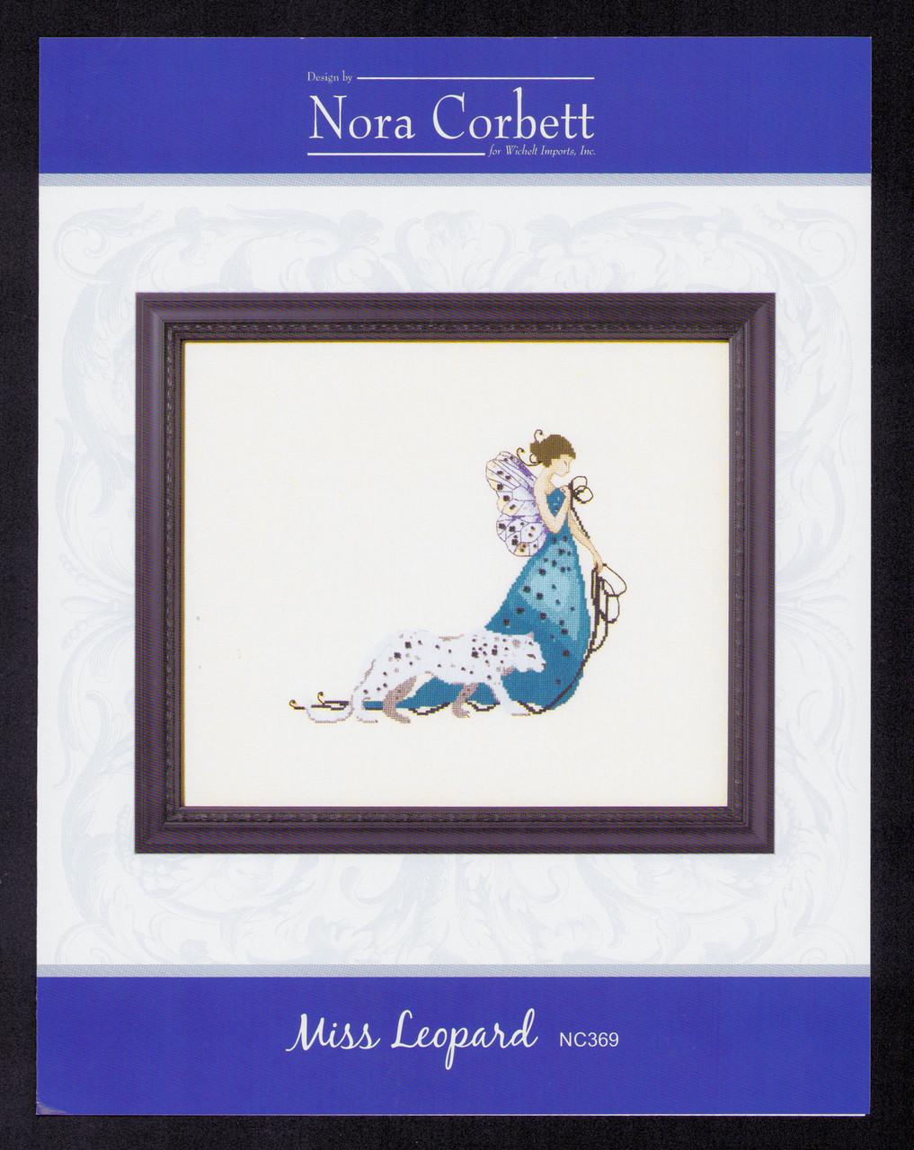 Daughters Of The Wild - Miss Leopard Cross Stitch Chart Pattern by Nora Corbett NC369