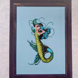 Seven Seas Mermaids - Antarctic Ocean Mermaid Cross Stitch Chart Pattern by Nora Corbett NC354