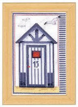 Cross Stitch  Kit, Cabin Beach Vervaco, 8.2"x5.9" (21x15cm), PN-0144662