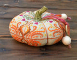 Pumpkin Fall Heart Counted Cross Stitch sampler Tela-Artis X-357, Evenweave Fabric