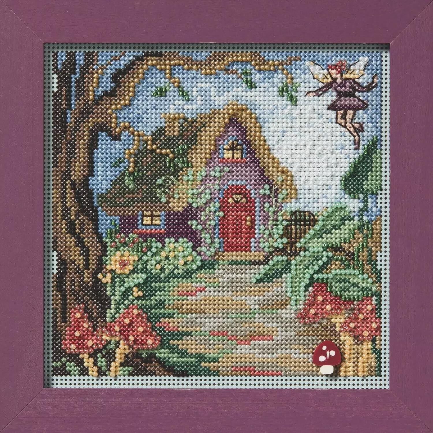 Bead Cross Stitch Kit FAIRY HOUSE, Mill Hill  MH14-2514 ( Perforated paper 14ct)