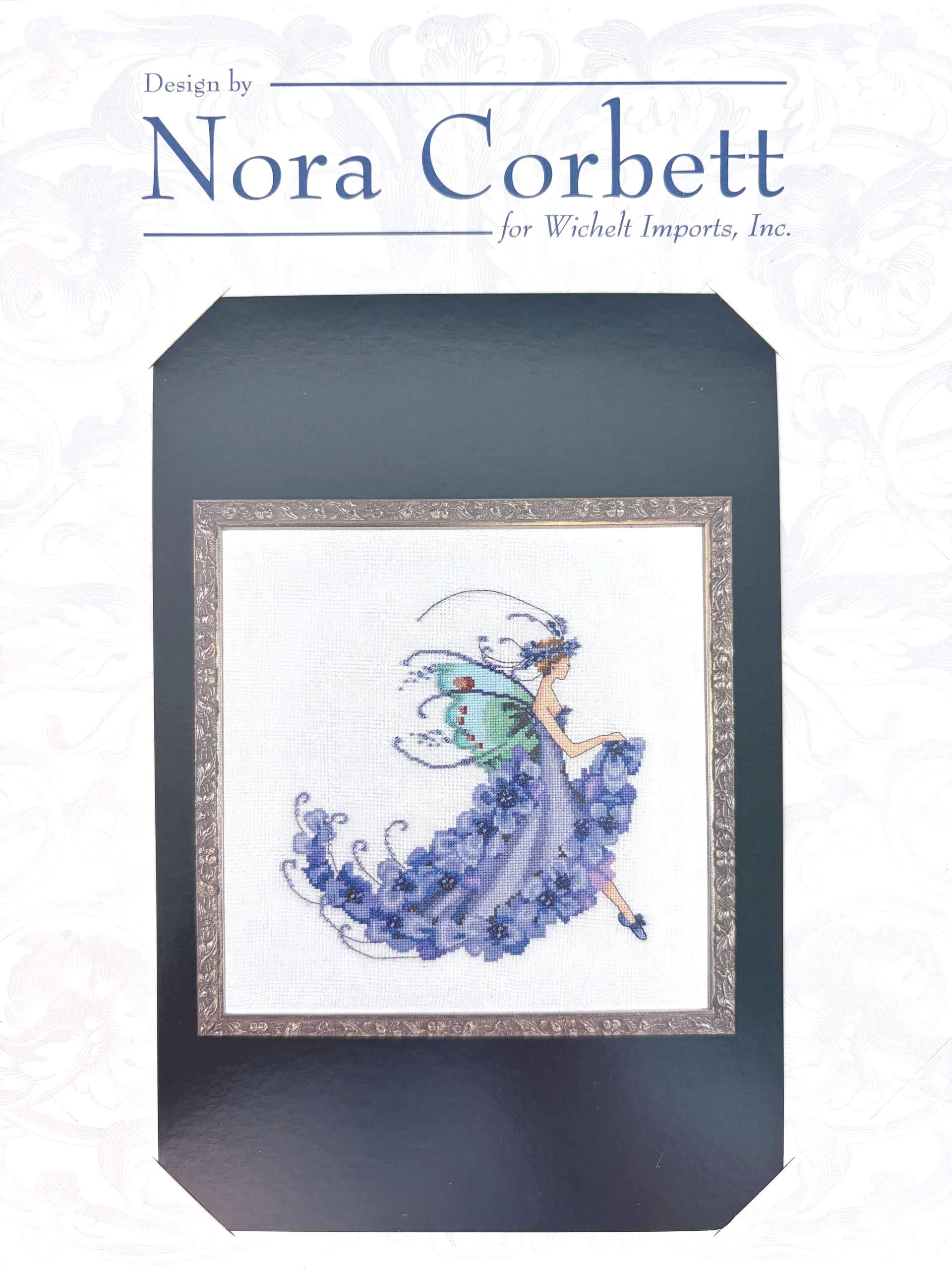 WISTERIA-Pixie Blossoms Nora Corbett cross stitch pattern only, Mirabilia Designs NC199