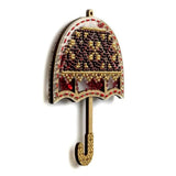 Decorative ornament for Christmas tree, Bead Embroidery Kit - Ruby Umbrella, PL-072