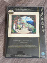 Coastal View Counted Cross Stitch Kit: Dimensions Gold Collection (18ct Aida)