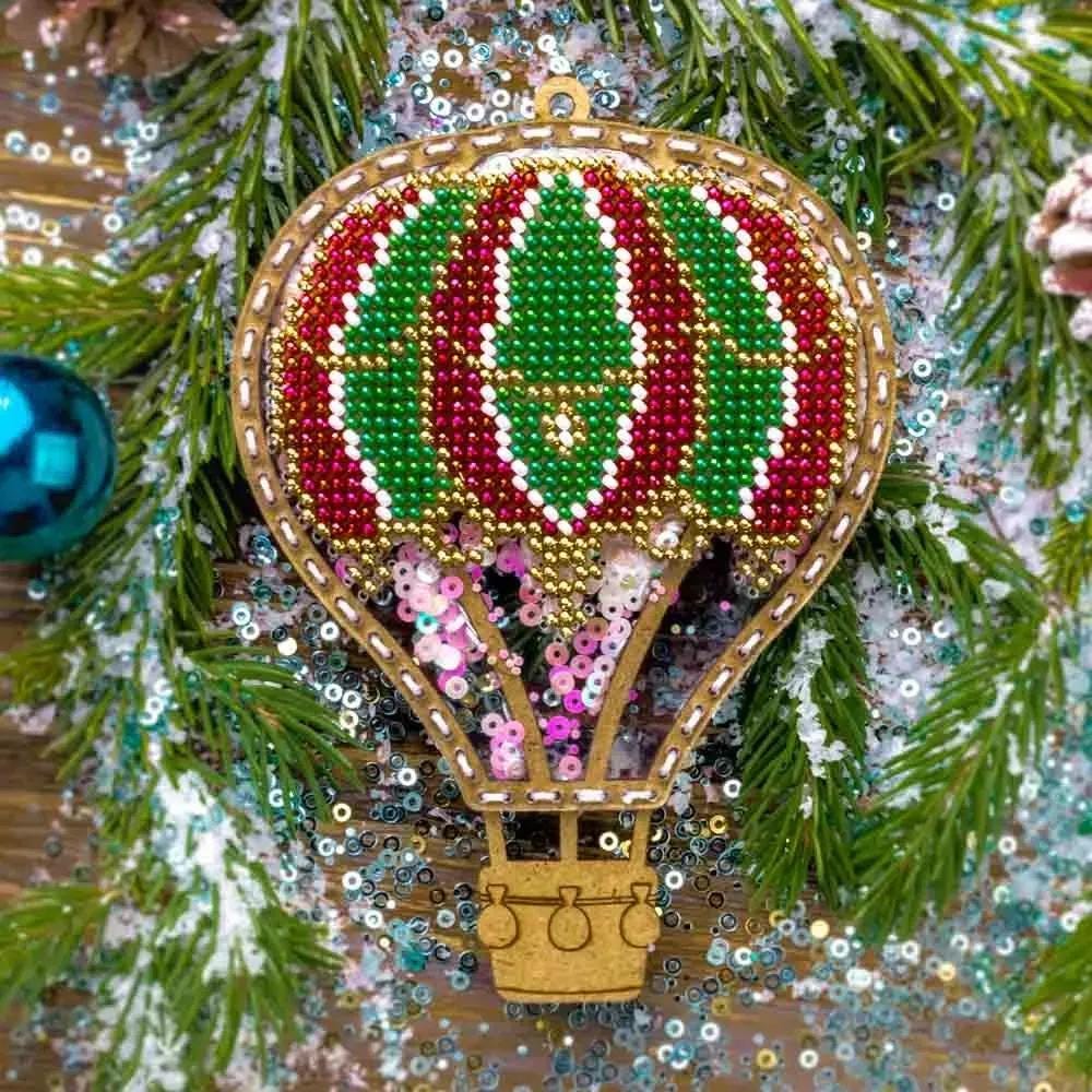Decorative Baloon for Christmas tree, Bead Embroidery Kit , PL-075