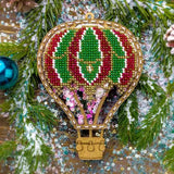 Decorative Baloon for Christmas tree, Bead Embroidery Kit , PL-075