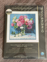 Dimensions Gold Collection Counted Cross Stitch Kit Marys Bouquet (16 Count), 70-35295