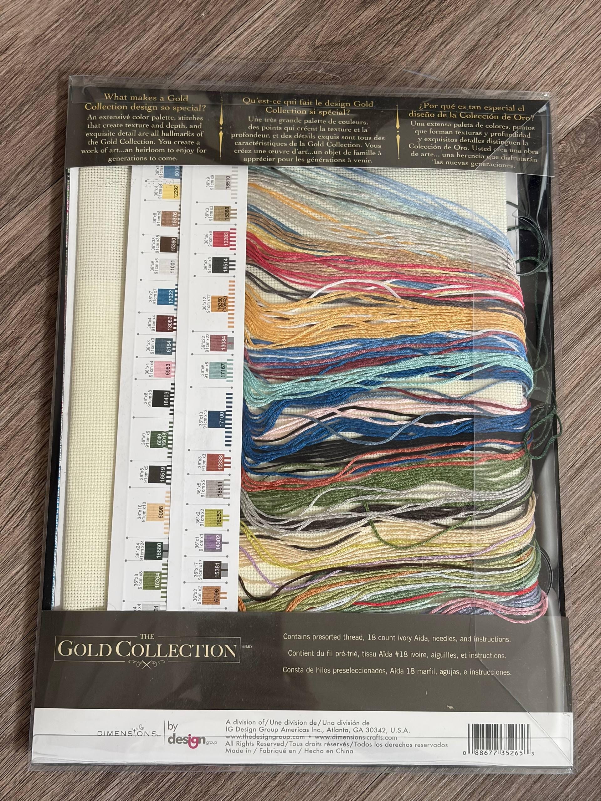Coastal View Counted Cross Stitch Kit: Dimensions Gold Collection (18ct Aida)