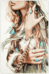 Magic Needle Counted Cross Stitch Kit Boho Girl, 70-03