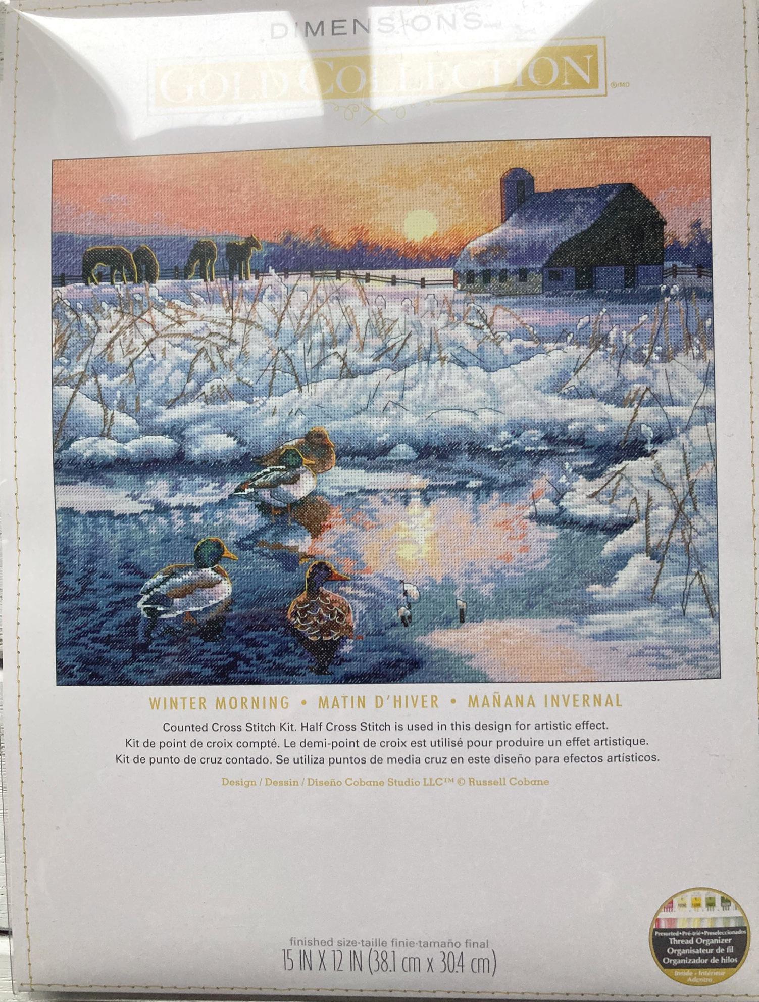 Dimensions Counted Cross Stitch Winter Morning, Gold Collection, 70-35304