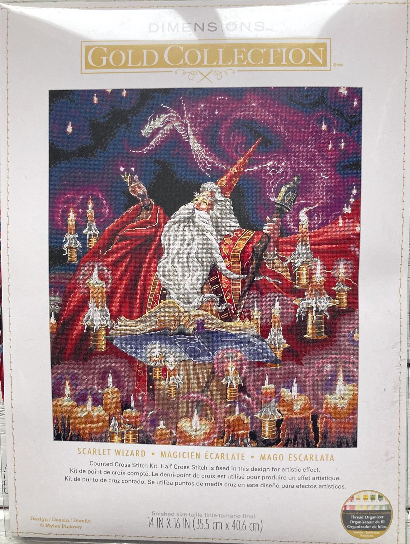 Dimensions Gold Collection Counted Cross Stitch Scarlett Wizard (18 count), 35141