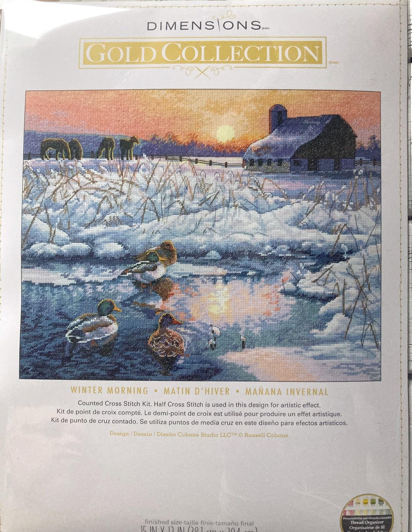 Dimensions Counted Cross Stitch Winter Morning, Gold Collection, 70-35304