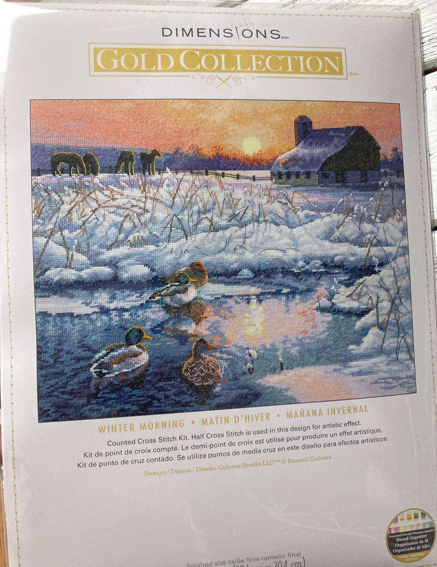 Dimensions Counted Cross Stitch Winter Morning, Gold Collection, 70-35304