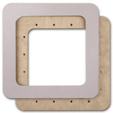 Plywood Embroidery Hoop with Magnetic Holders (5.5x5.5 IN), plain, hand-painted