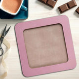 Plywood Embroidery Hoop with Magnetic Holders (5.5x5.5 IN), pastel pink, plain, hand-painted