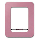 Vertical Pink Plywood Embroidery Hoop with Magnetic Holders (2.5x3.5 IN), plain, hand-painted