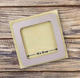 Plywood Embroidery Hoop with Magnetic Holders (4x4 IN), plain, hand-painted