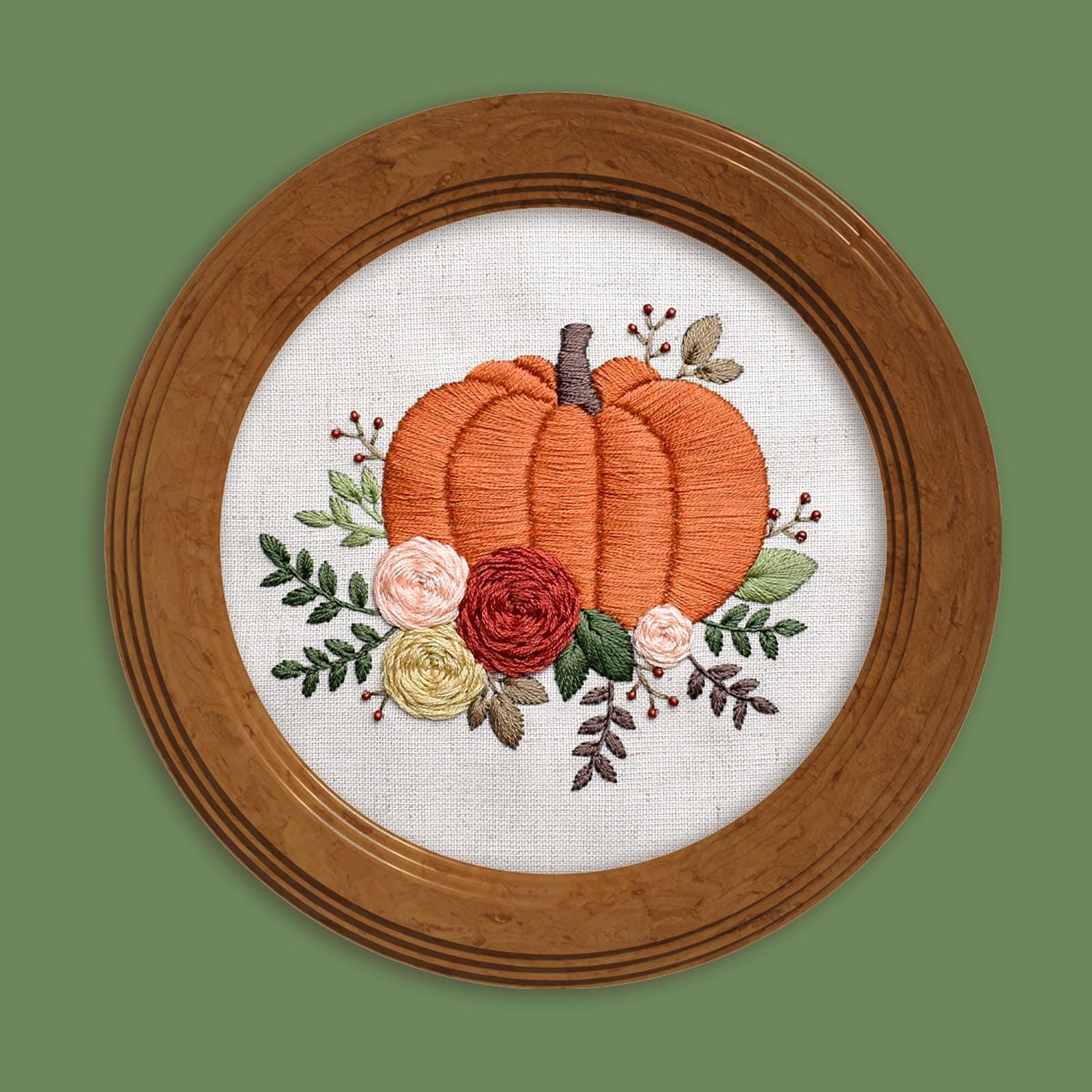 Embroidery kit - Autumn pattern, multi stitch kit, GL-03