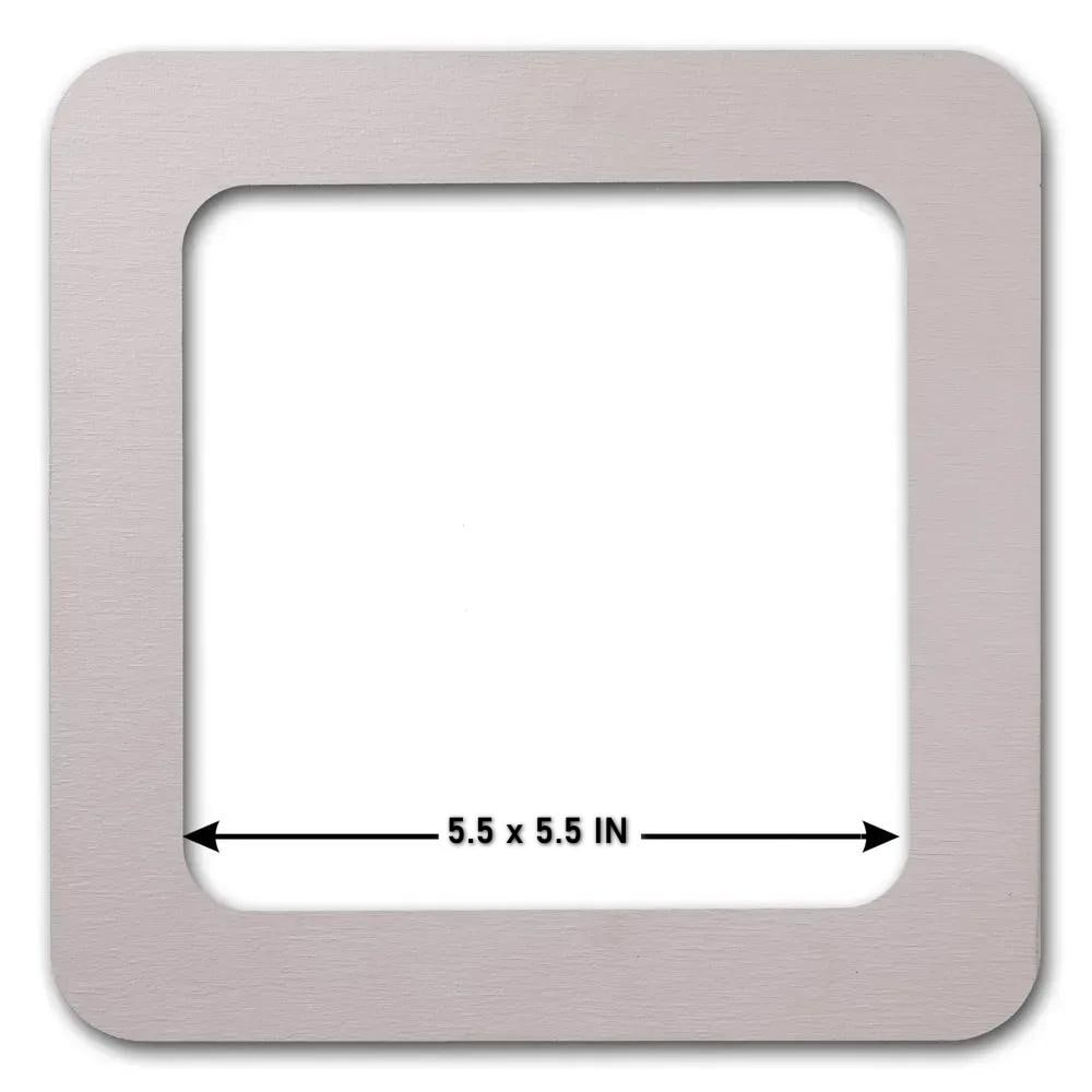 Plywood Embroidery Hoop with Magnetic Holders (5.5x5.5 IN), plain, hand-painted