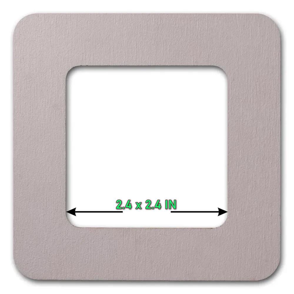 Small Plywood Embroidery Hoop with Magnetic Holders (2.4x2.4 IN), plain, hand-painted