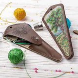 DIY Faux Leather Scissor Case Kit: Big Tree Embroidery