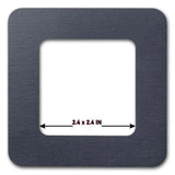 Small Gray Plywood Embroidery Hoop with Magnetic Holders (2.4x2.4 IN), plain, hand-painted