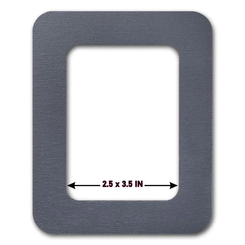 Vertical Gray Plywood Embroidery Hoop with Magnetic Holders (2.5x3.5 IN), plain, hand-painted