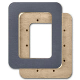 Vertical Gray Plywood Embroidery Hoop with Magnetic Holders (2.5x3.5 IN), plain, hand-painted