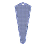 DIY Faux Leather Scissor Case perforated workpiece light blue