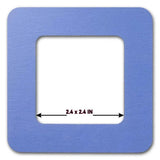 Small Blue Plywood Embroidery Hoop with Magnetic Holders (2.4x2.4 IN), plain, hand-painted
