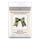 Embroidery kit on artificial leather "Hair Clip - My Love" (single-sided) FLHL-104