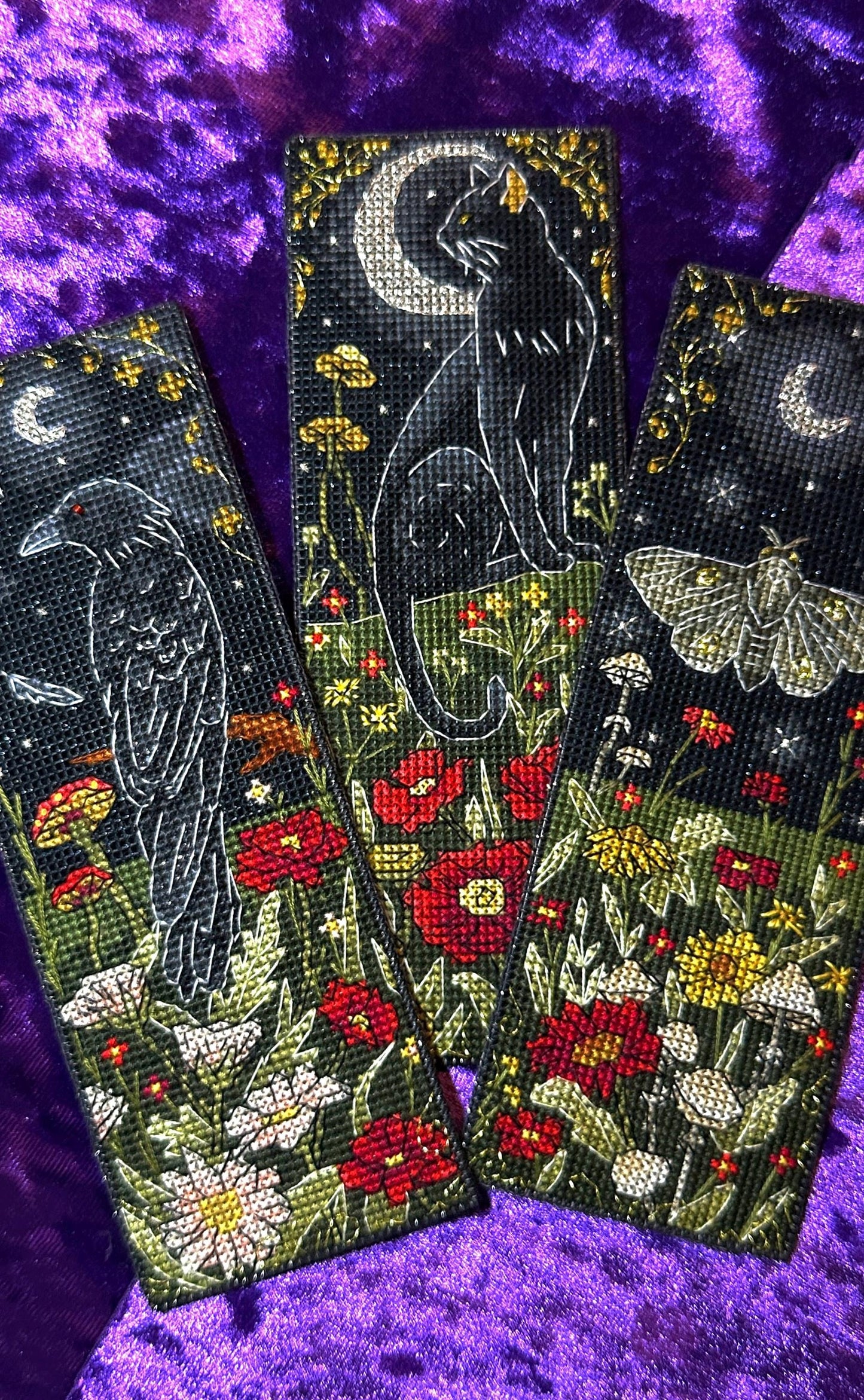 DIY Cross Stitch Bookmark Kit “butterfly”, Guardian of the night