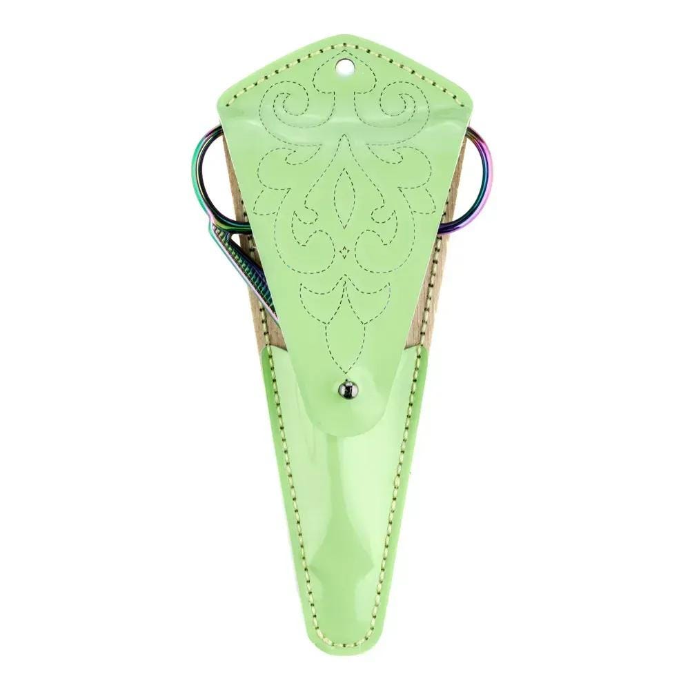 DIY Faux Leather Scissor Case Kit with Cross stitch Jуllyfish